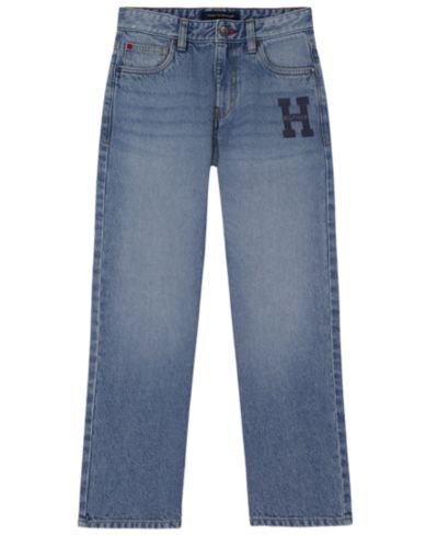 Детские джинсы Tommy Hilfiger Boys' 8-20 Straight-Leg с логотипом