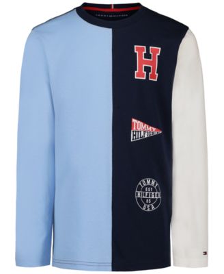 Детская футболка Tommy Hilfiger с логотипом, длинный рукав