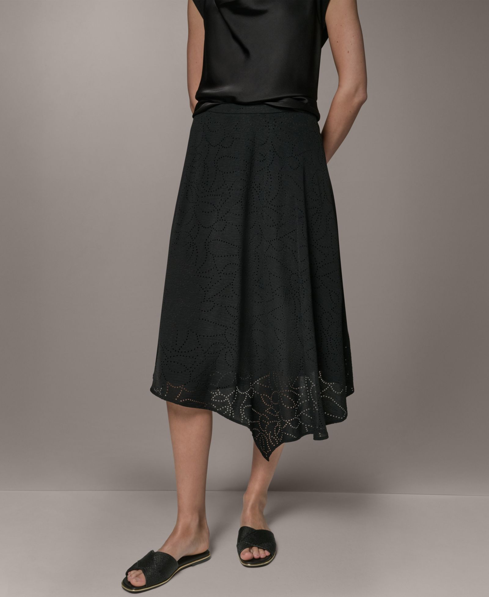 Женская юбка Donna Karan New York Laser Cut High-Low