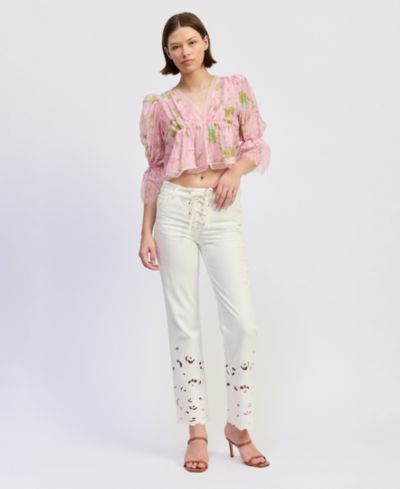 Женские джинсы En Saison Mid-Rise Flared Bootcut