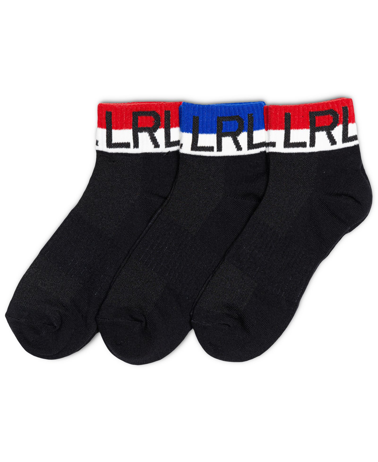 Lauren Ralph Lauren Женские носки Quarter Crew, 3-Pack