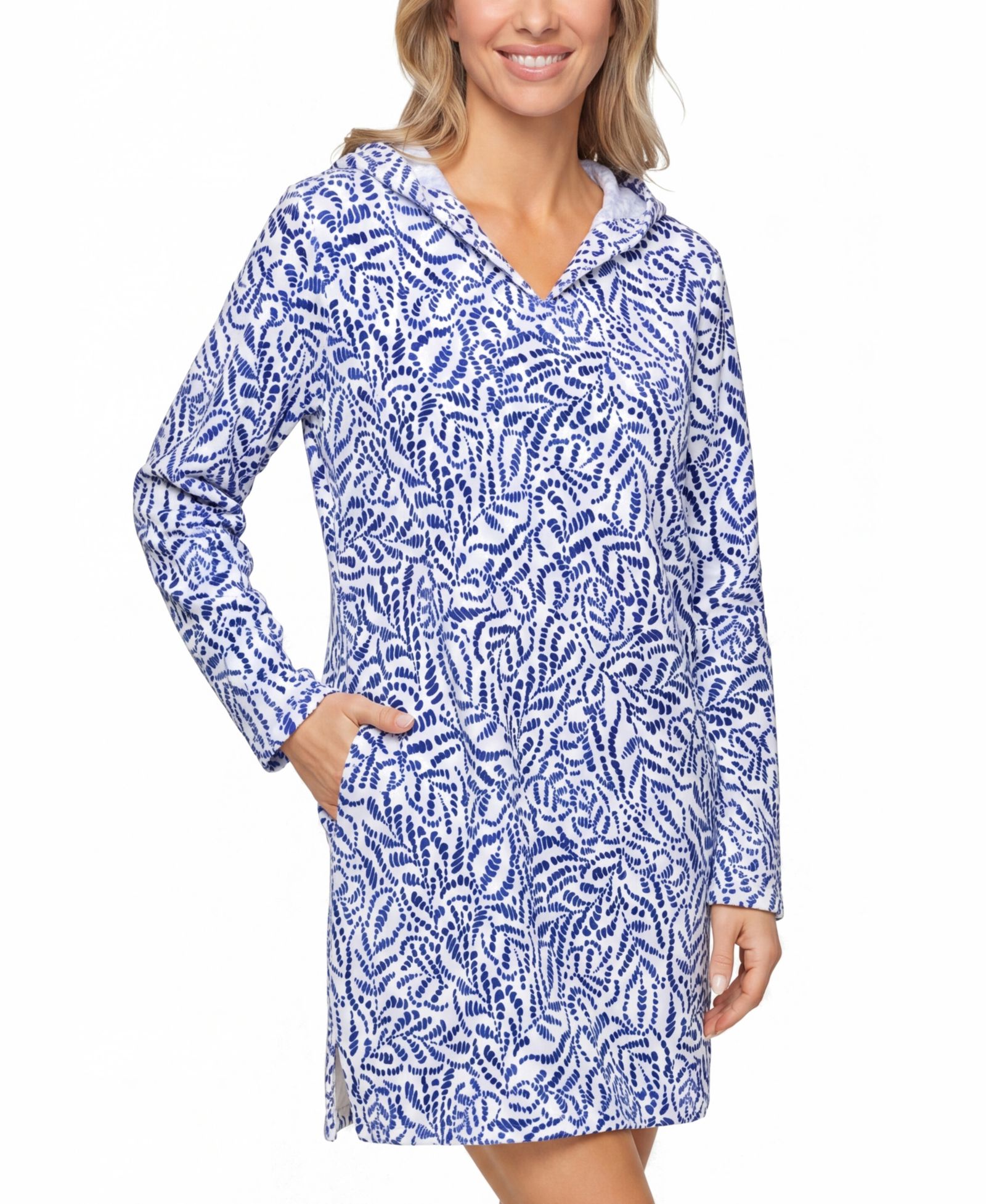 Женское пляжное платье Island Escape Cotton Coastal Printed Swim Cover-Up