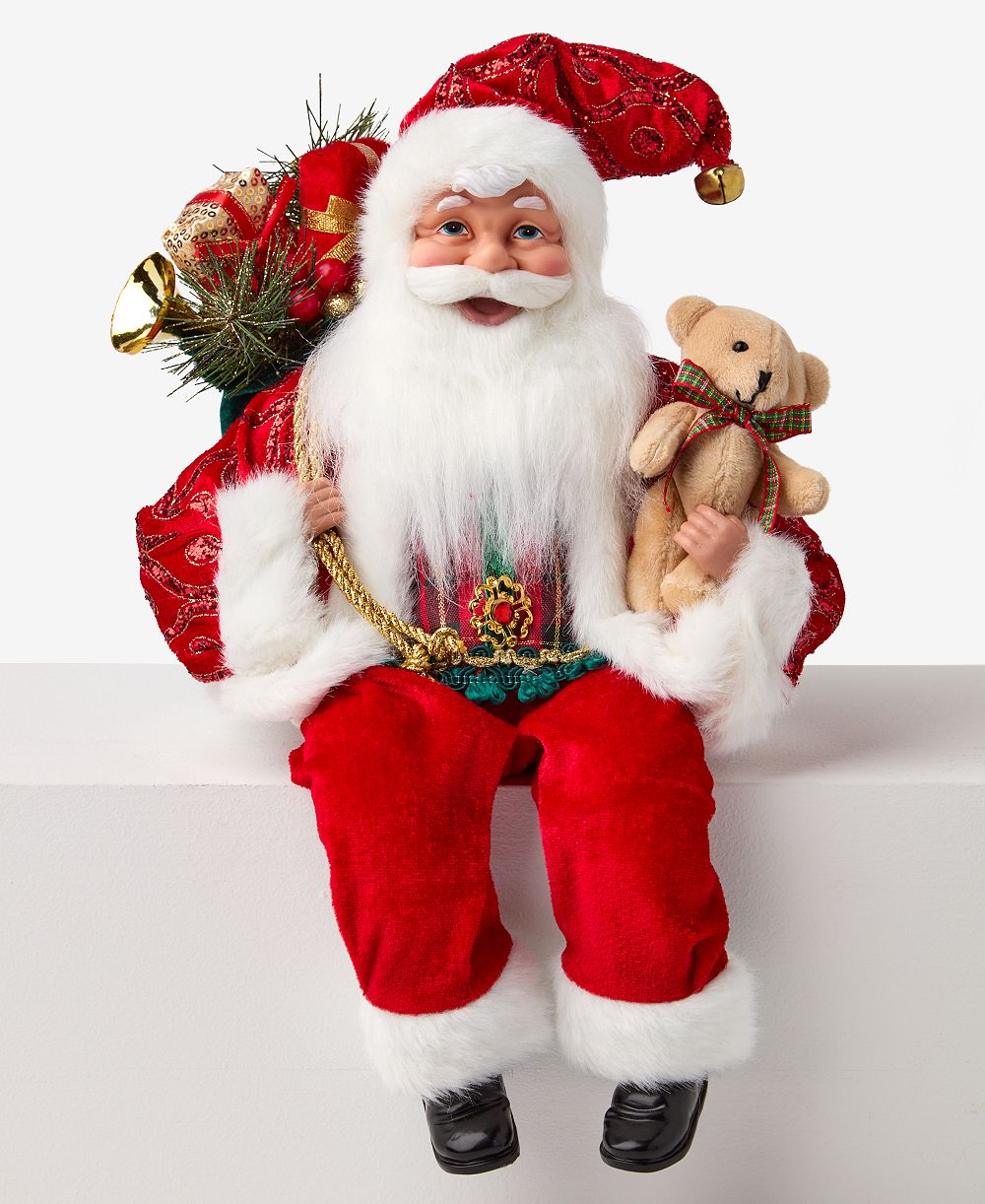 Holiday Lane Heritage Сидящий Санта, эксклюзив Macy's