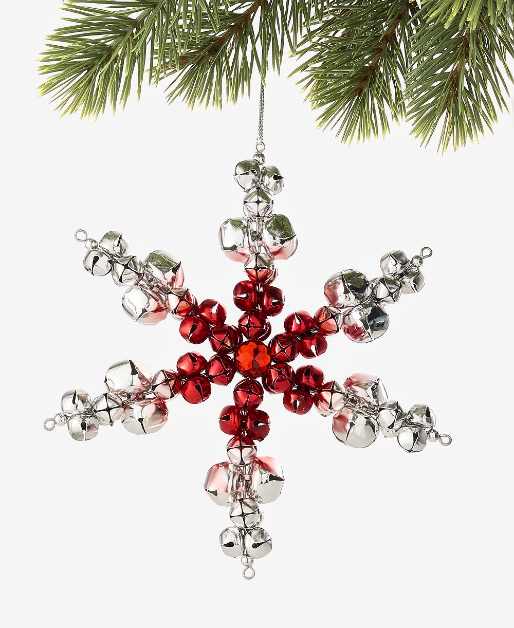 Украшение Holiday Lane Christmas Cheer Snowflake Bells Ornament, эксклюзив Macy's
