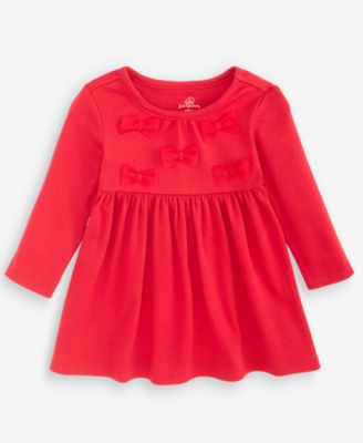 Детский сарафан First Impressions Baby Girls' 0M-24M Long-Sleeve Bows Dress