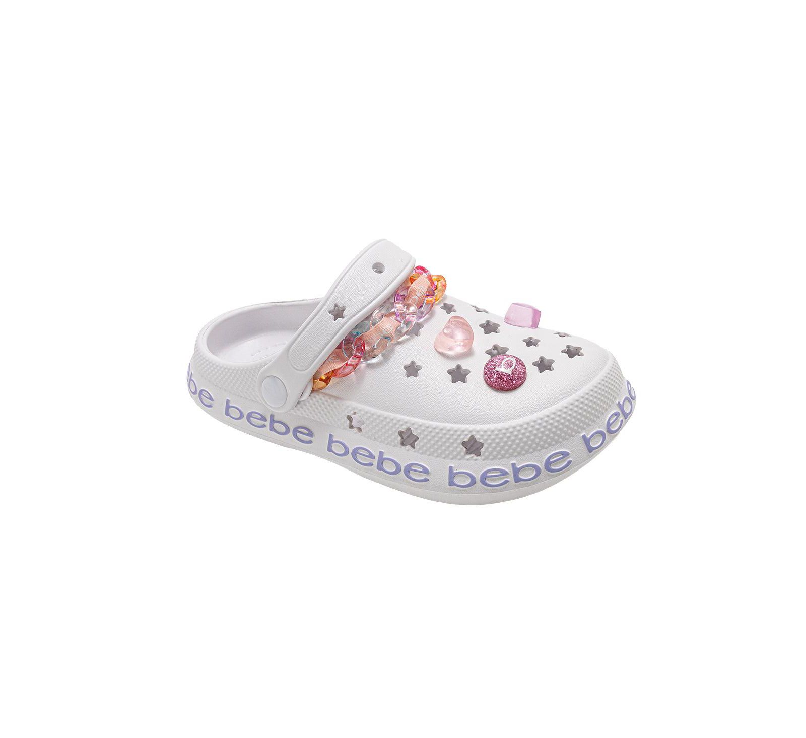 Сандалии Bebe Little Girls EVA Clog с цепочкой и декором