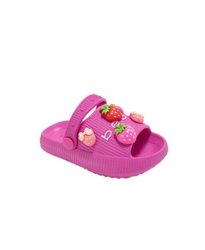 Детские легкие шлепанцы Bebe Platform EVA - слипоны с декором Strawberry