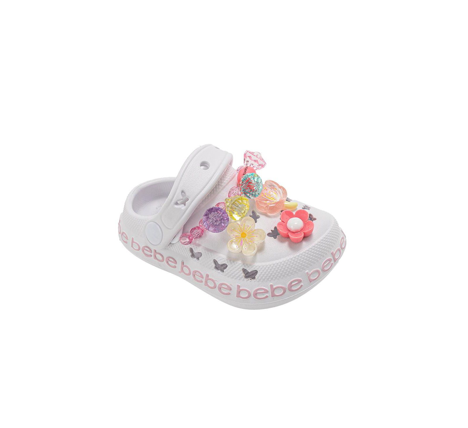 Bebe Toddler EVA Clogs - Lightweight and Comfortable, featuring Sparkling Gems and Charms