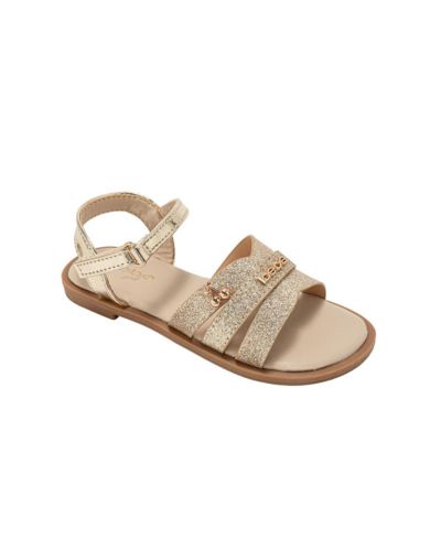 Bebe Детская Fashion Sandals - Stylish Dressy Shoes with Cherry Charm and Signature Logo Hardware