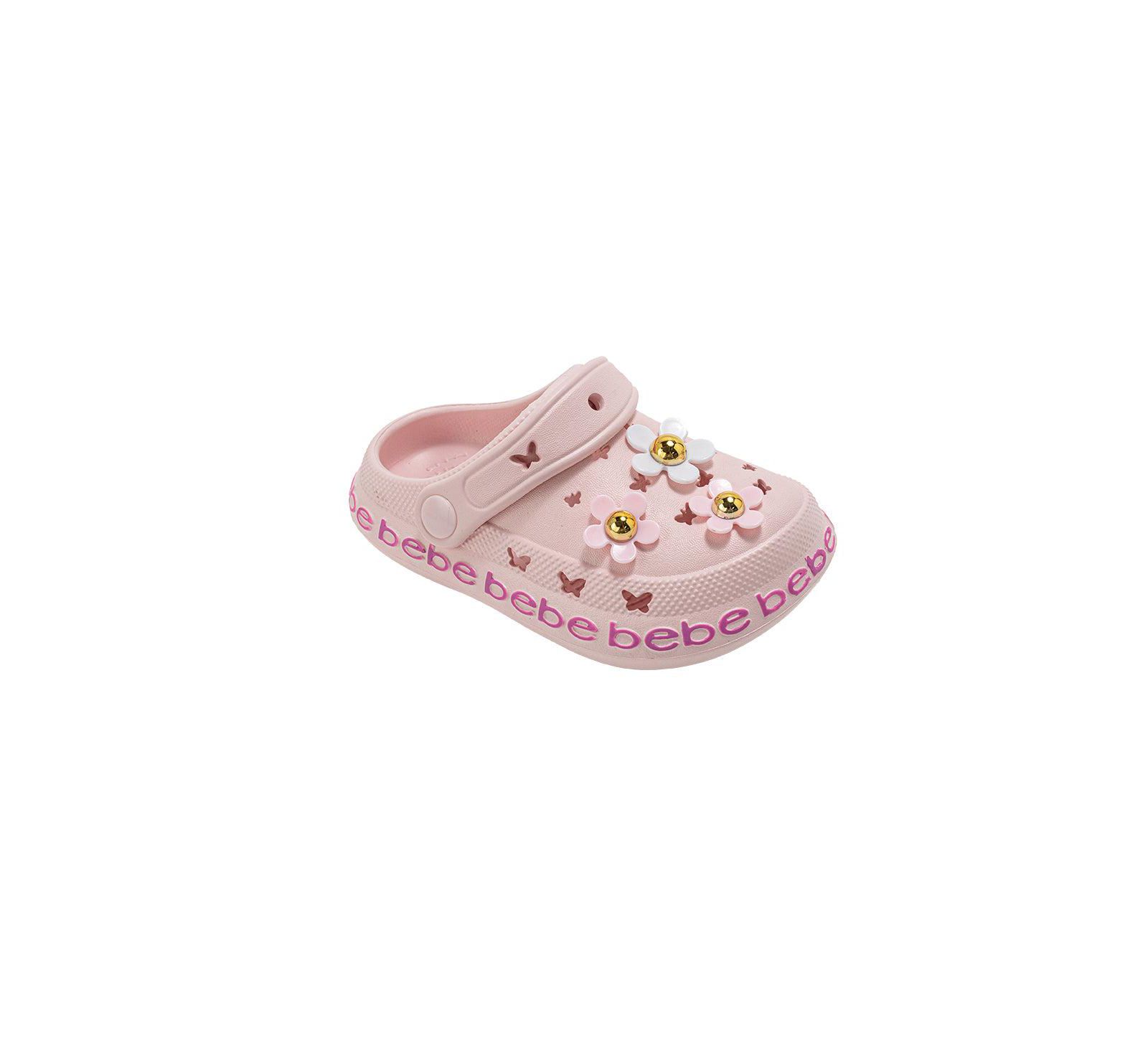 Bebe детские сабо EVA Comfort с украшениями-цветами