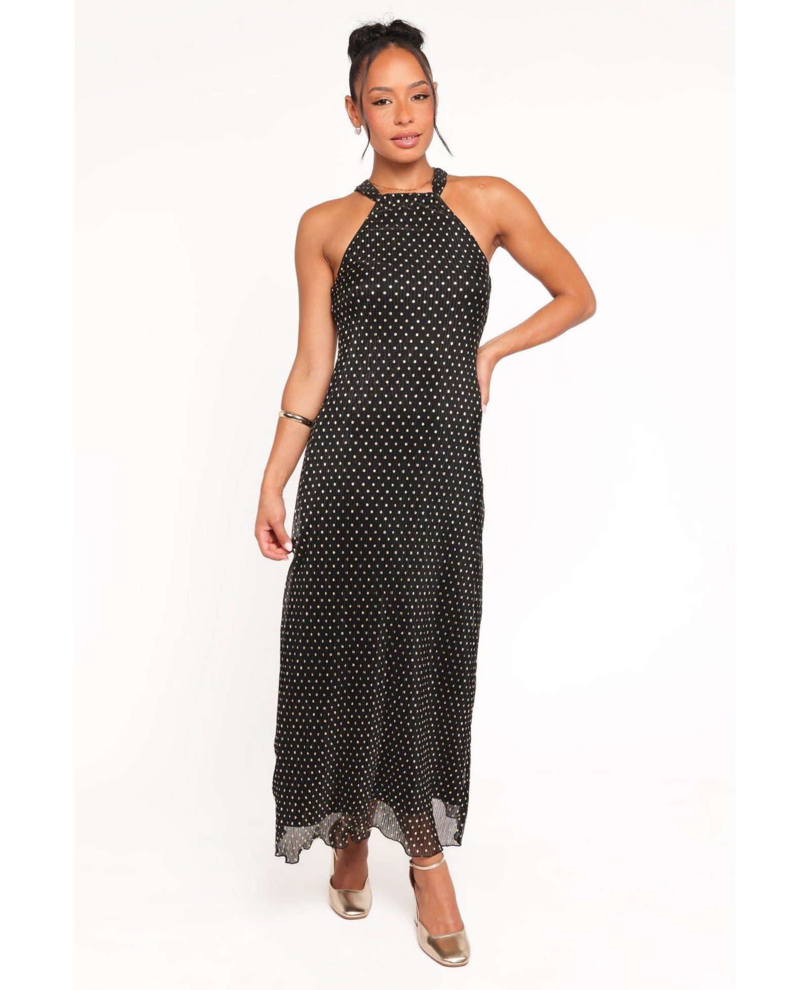 Petal and Pup Женское платье Maxi Melody Plisse Halter