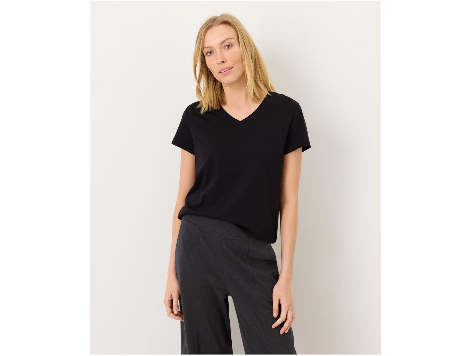 Pact Женский Organic Cotton Essential V-Neck Tee