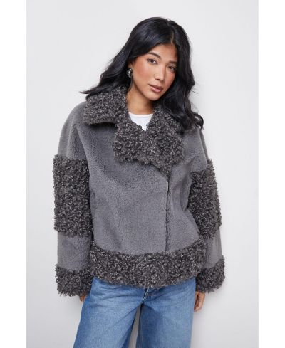 Куртка Warehouse Women's Faux Fur Mix Zip Through