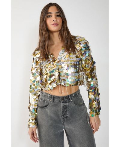 Nasty Gal Women's Disc Tassel Trophy Jacket