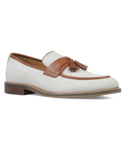 Bar III Men's Linen Slip-On Tassel Loafers