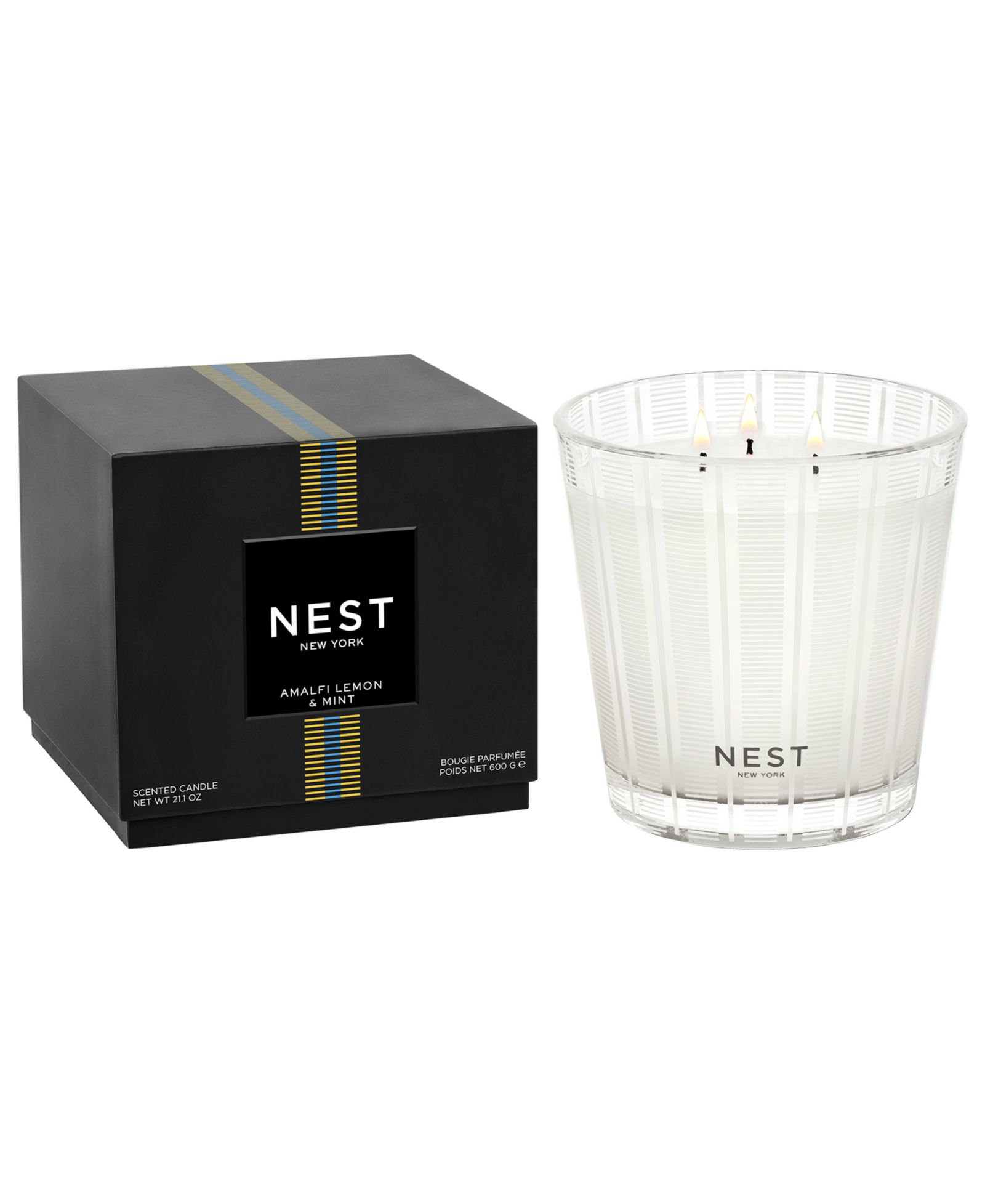 NEST New York Amalfi Lemon and Mint 3-Wick Candle, 21.1 oz.