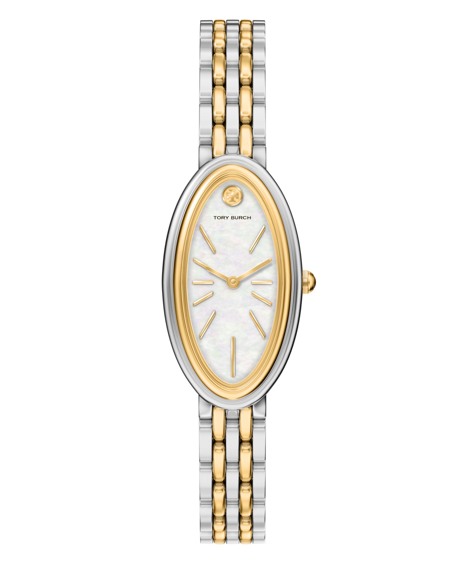 Tory Burch Женские часы The Oval Elongated Quartz, 22mm, Stainless Steel