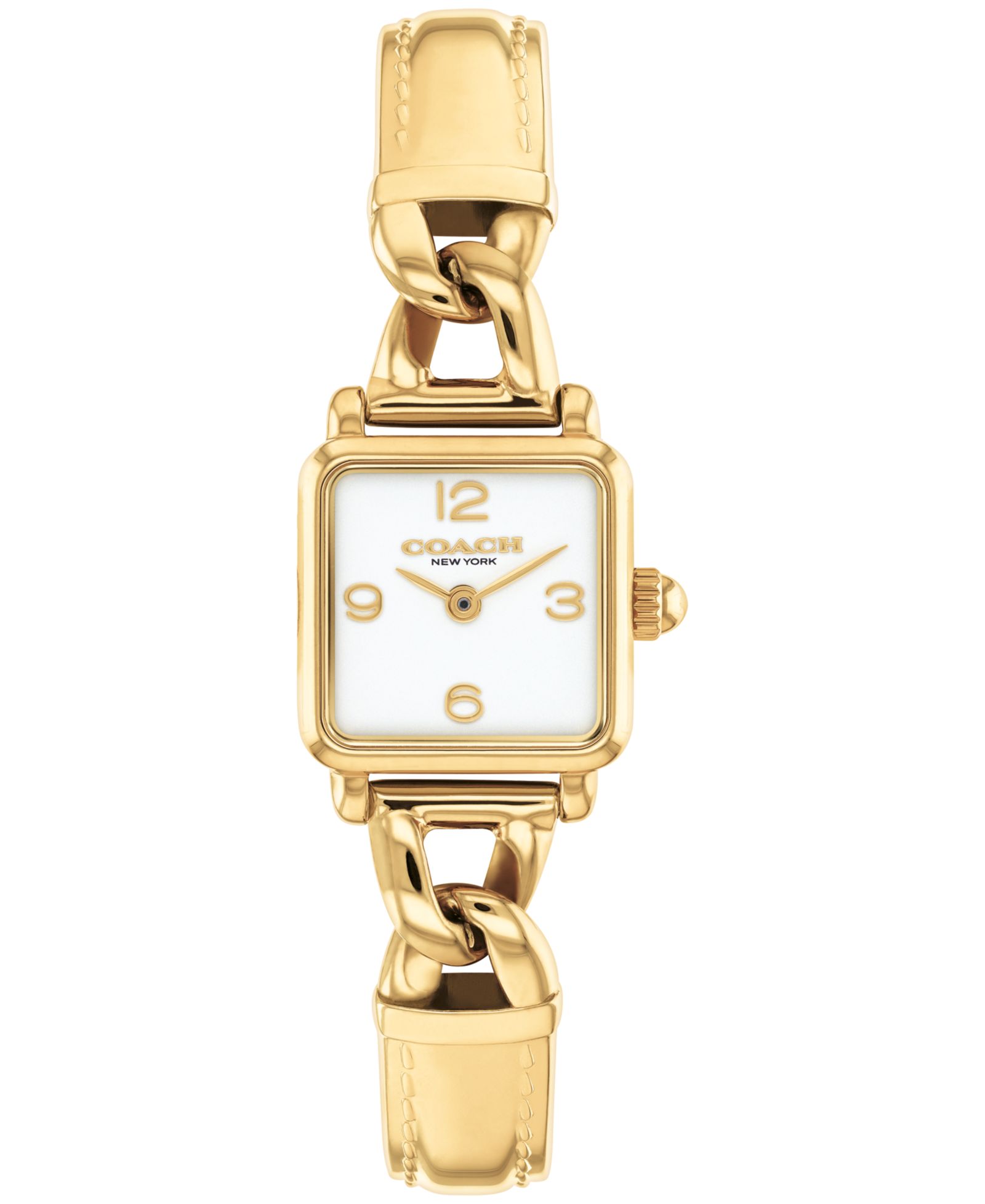 COACH Women's Cass Gold-Tone Stainless Steel Bangle Bracelet Watch 18mm
