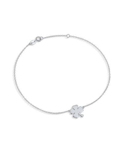 Серебряная регулируемая цепочка Bling Jewelry с подвеской в виде клевера