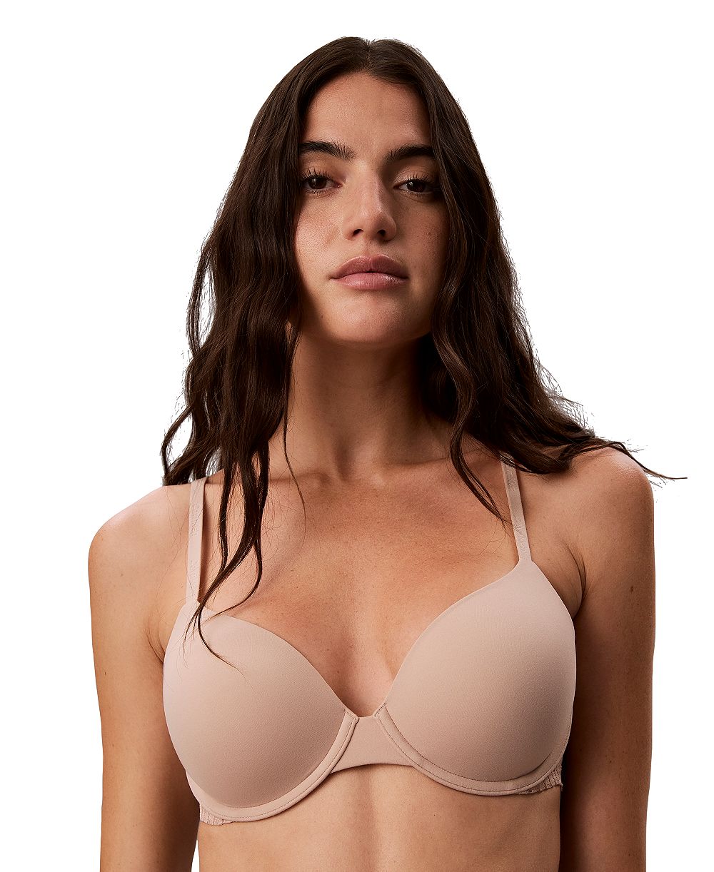 Calvin Klein Women's Perfectly Fit Lace Full-Coverage Underwire T-Shirt Bra, QF8966