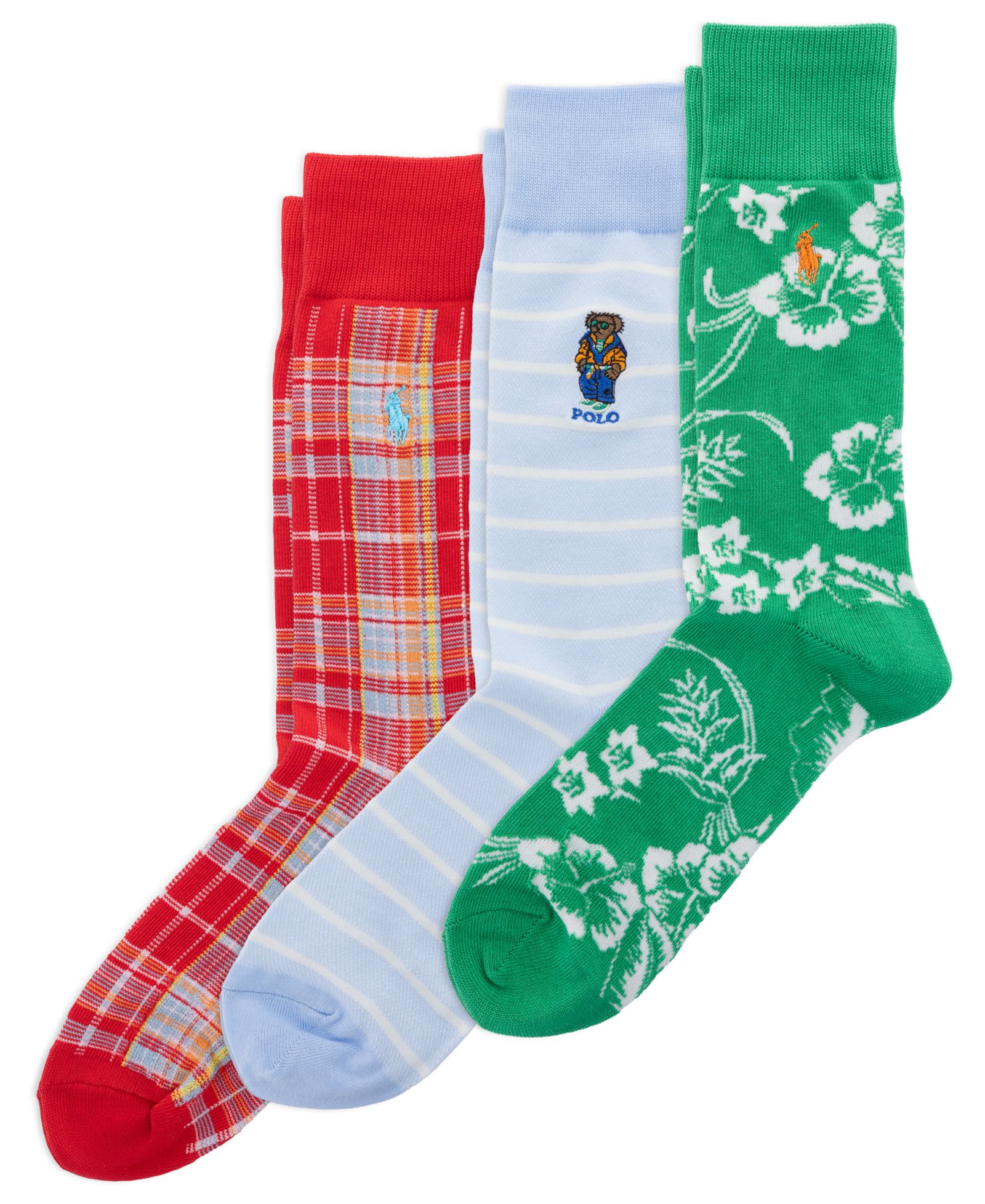 Polo Ralph Lauren Men's 3-Pack Cotton Sock Giftbox