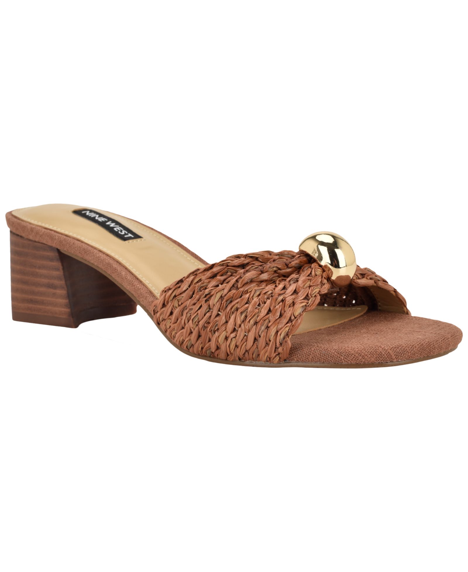 Женские сандалии Nine West Gerry Ornamented на устойчивом каблуке