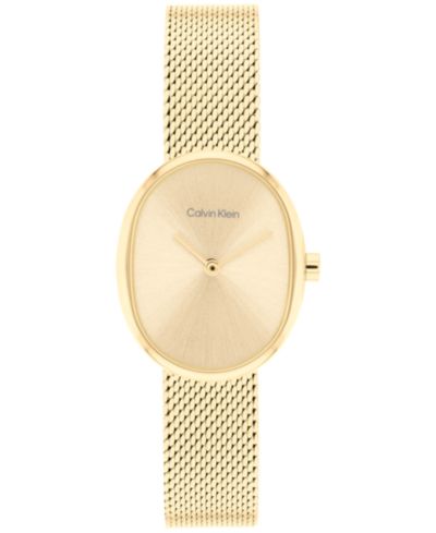 Женские часы Calvin Klein Euphoria Gold Tone Stainless Steel Mesh, 23.2mm