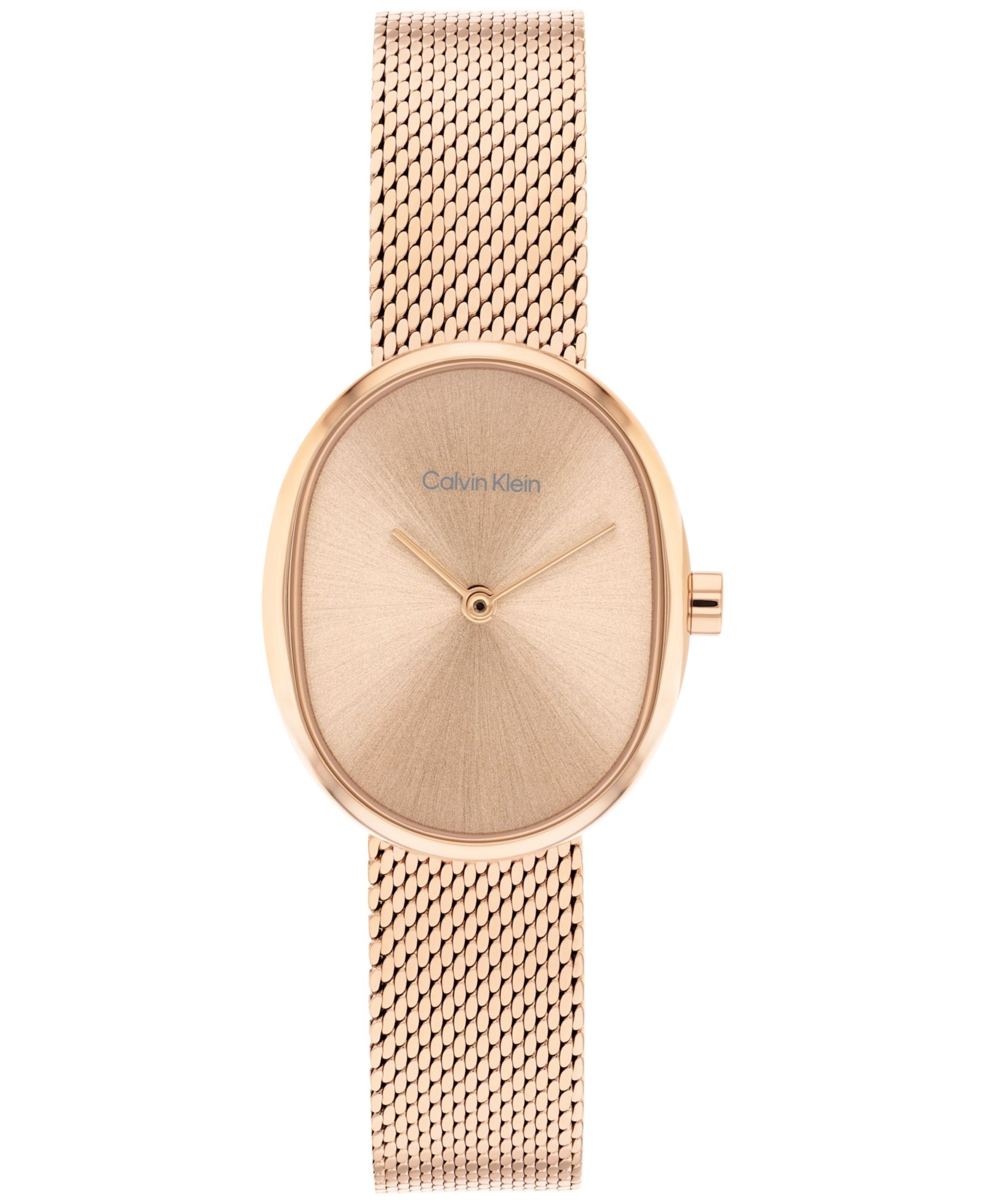 Calvin Klein Women's Euphoria Rose Gold Tone Stainless Steel Mesh Bracelet Watch, 23.2mm