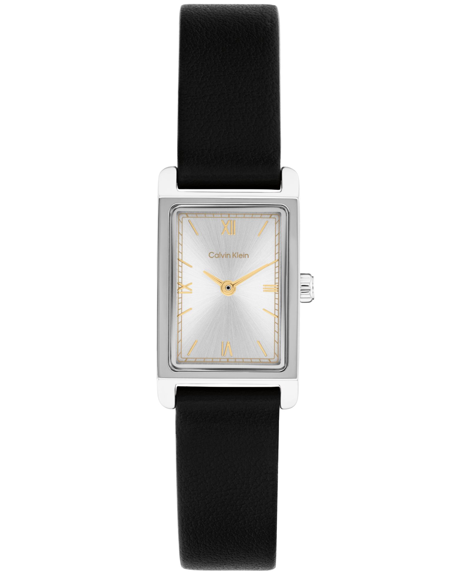 Calvin Klein Женские часы CK Light Black Leather Strap, 16mm