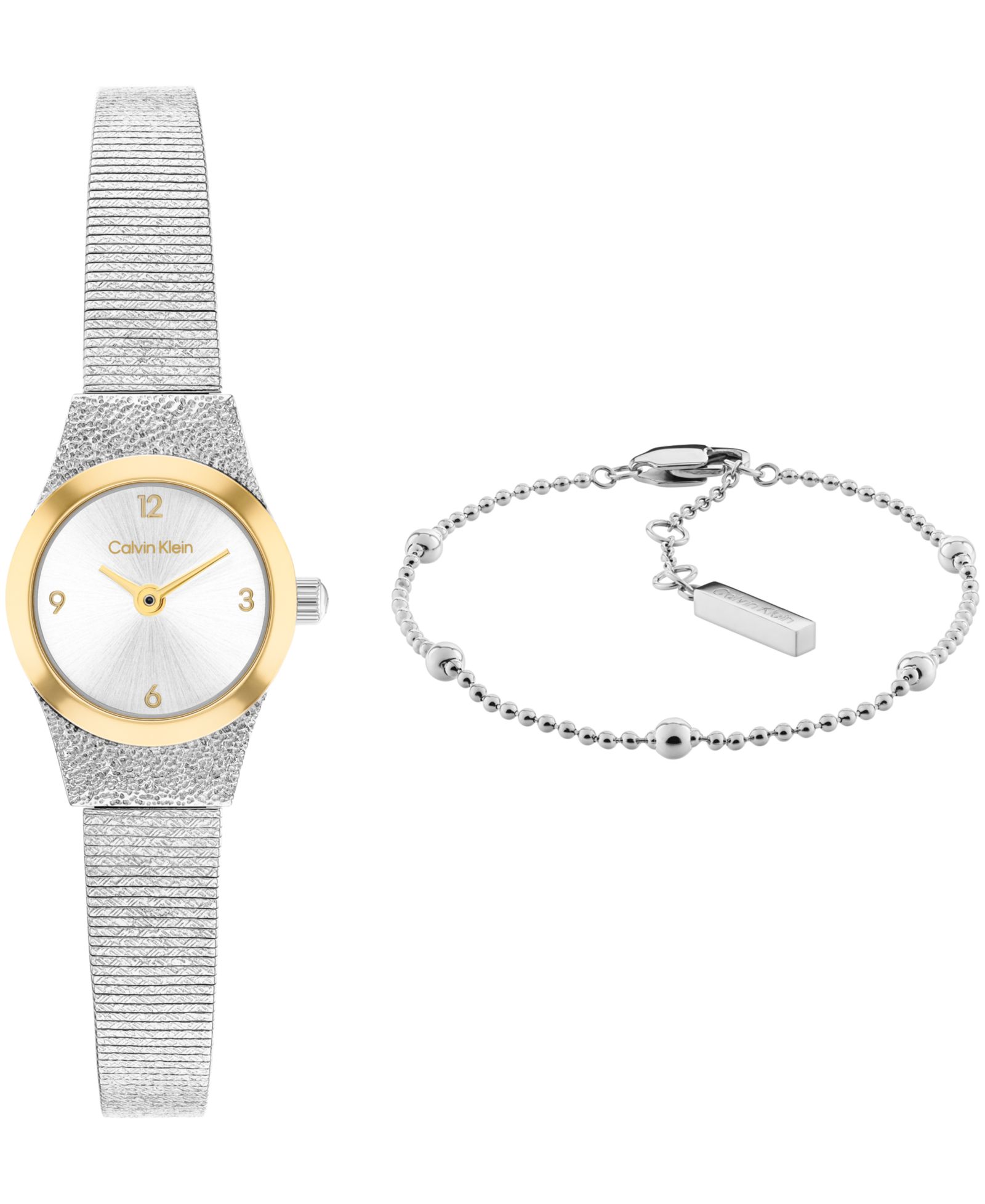 Calvin Klein Женский подарочный набор часов CK Contemporary Silver Tone 18mm
