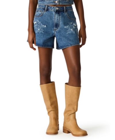 Женские джинсовые шорты Steve Madden Dally Mid-Rise Denim Shorts