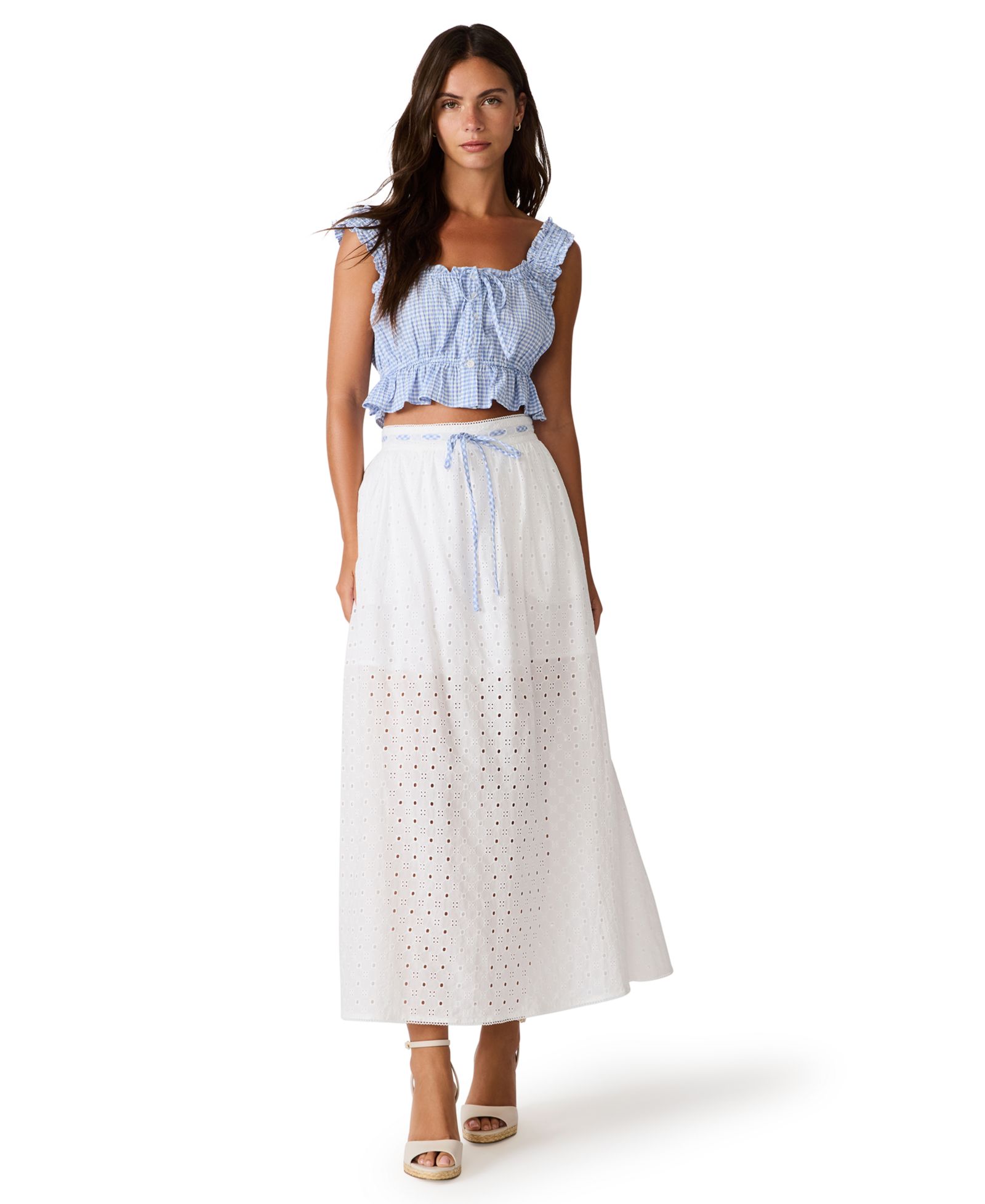 Steve Madden Женский Brooklyn Square Neck Sleeveless Top