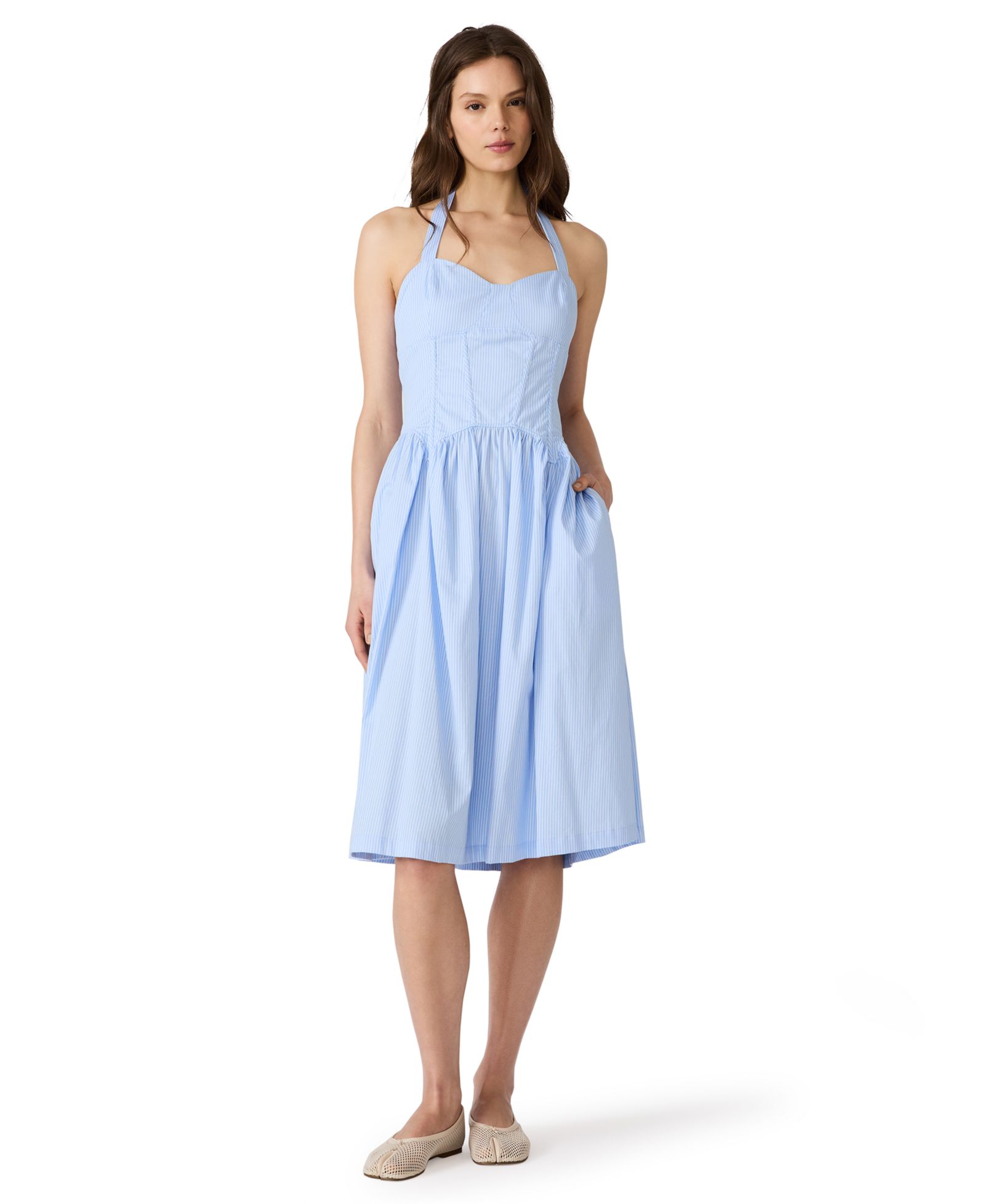 Женское миди-платье Steve Madden Sweetheart Neck