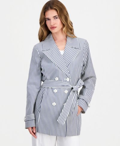 Tahari ASL Petite Seersucker Wrap Blazer