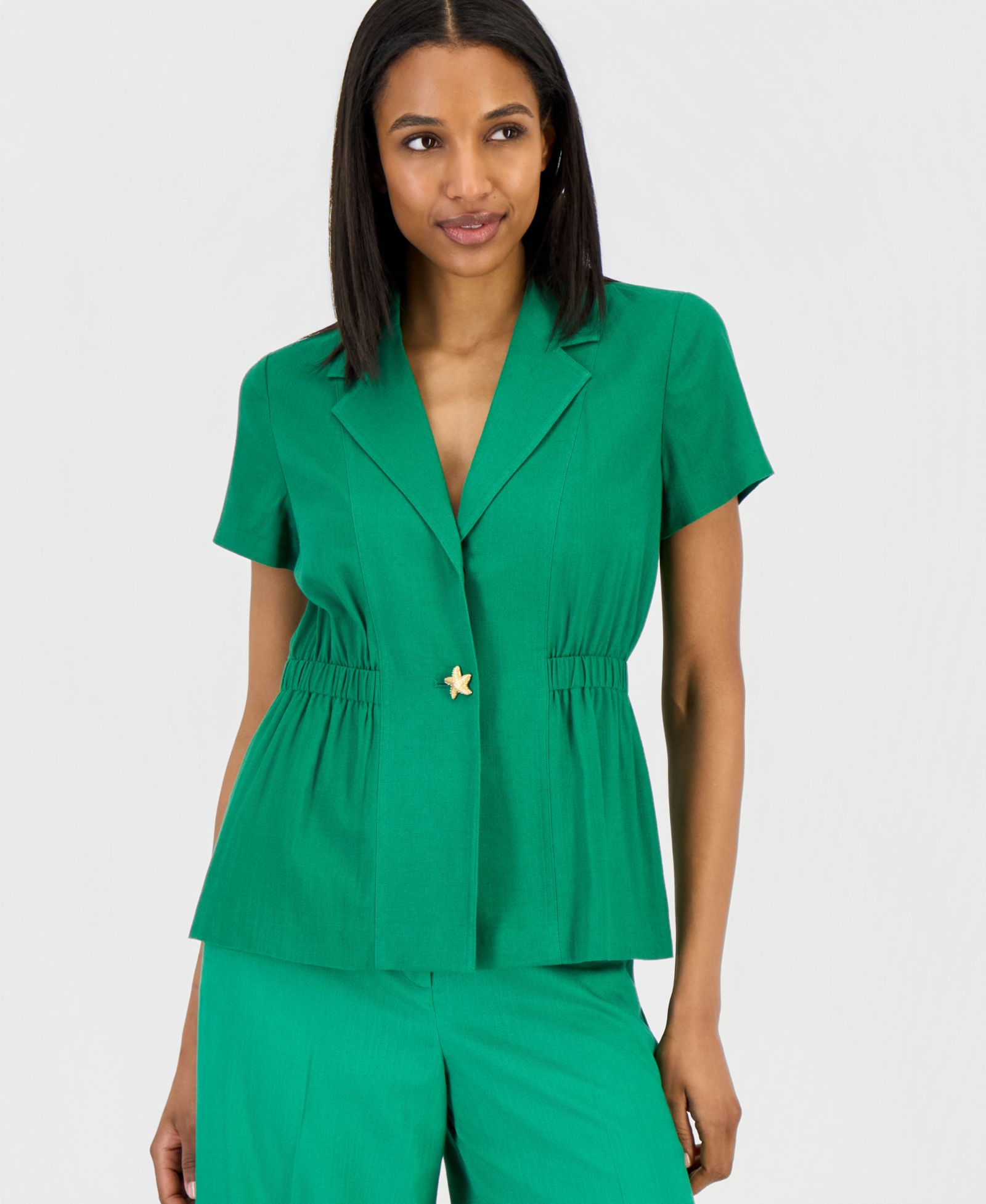 Женский топ Tahari ASL Petite One-Button Regular Fit