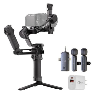 DJI RS 5 Combo стабилизатор ручной подвес + беспроводной микрофон + USB зарядное устройство от сети