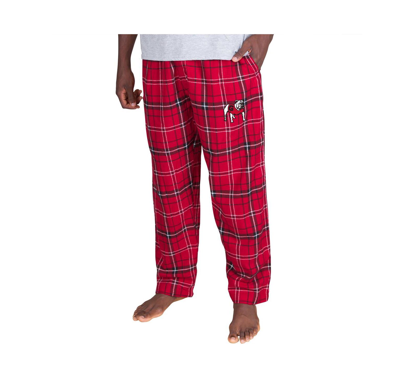 Concepts Sport Men's Red/Black Georgia Bulldogs Ultimate Flannel Pants