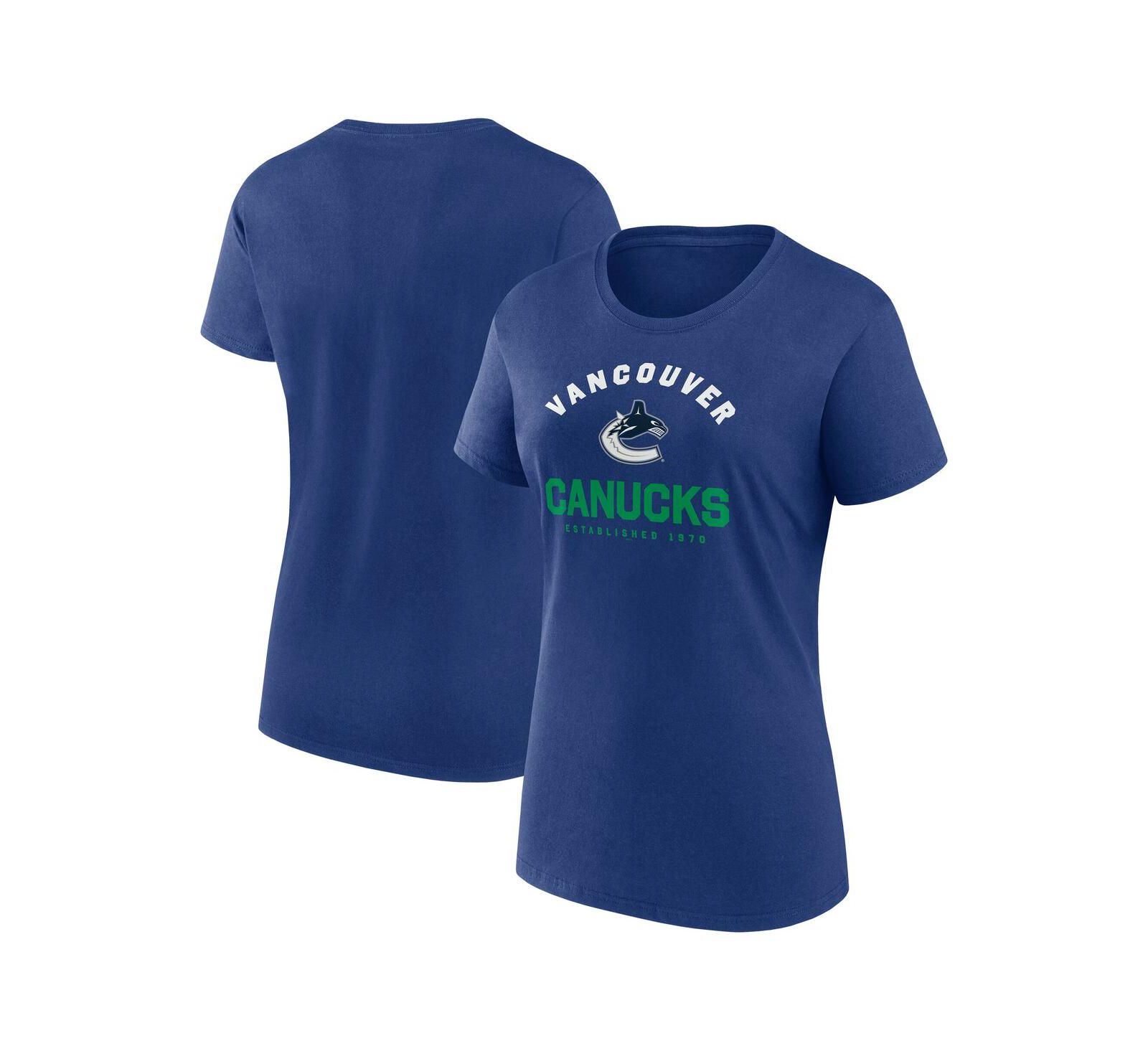 Logo Athletic Женская спортивная футболка Vancouver Canucks Unrivaled Blue