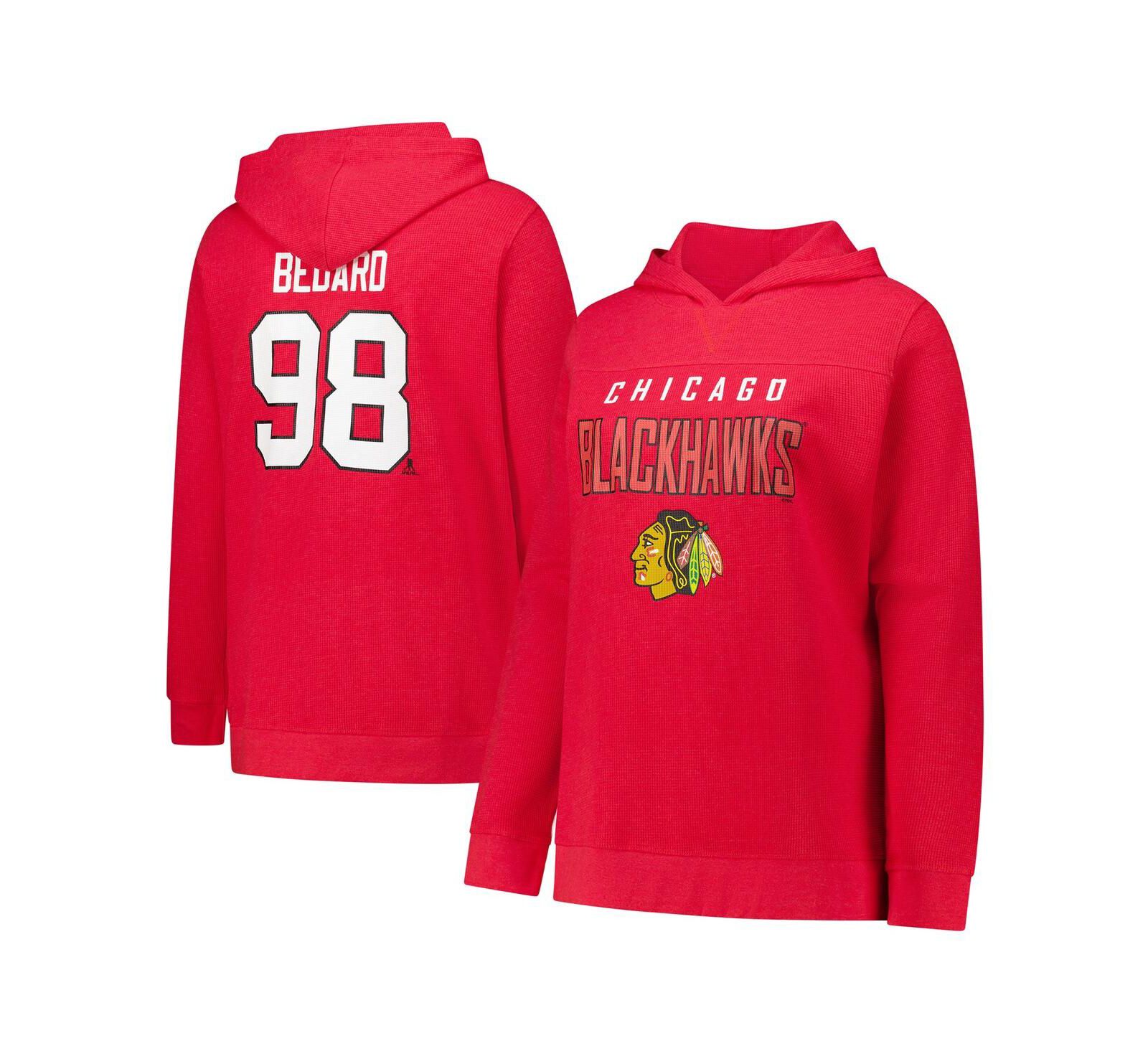 Худи Profile Connor Bedard Chicago Blackhawks, Plus Size, Мужской
