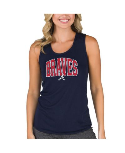 Женский майка-топ Concepts Sport Navy Atlanta Braves Marathon Racerback Tank Top