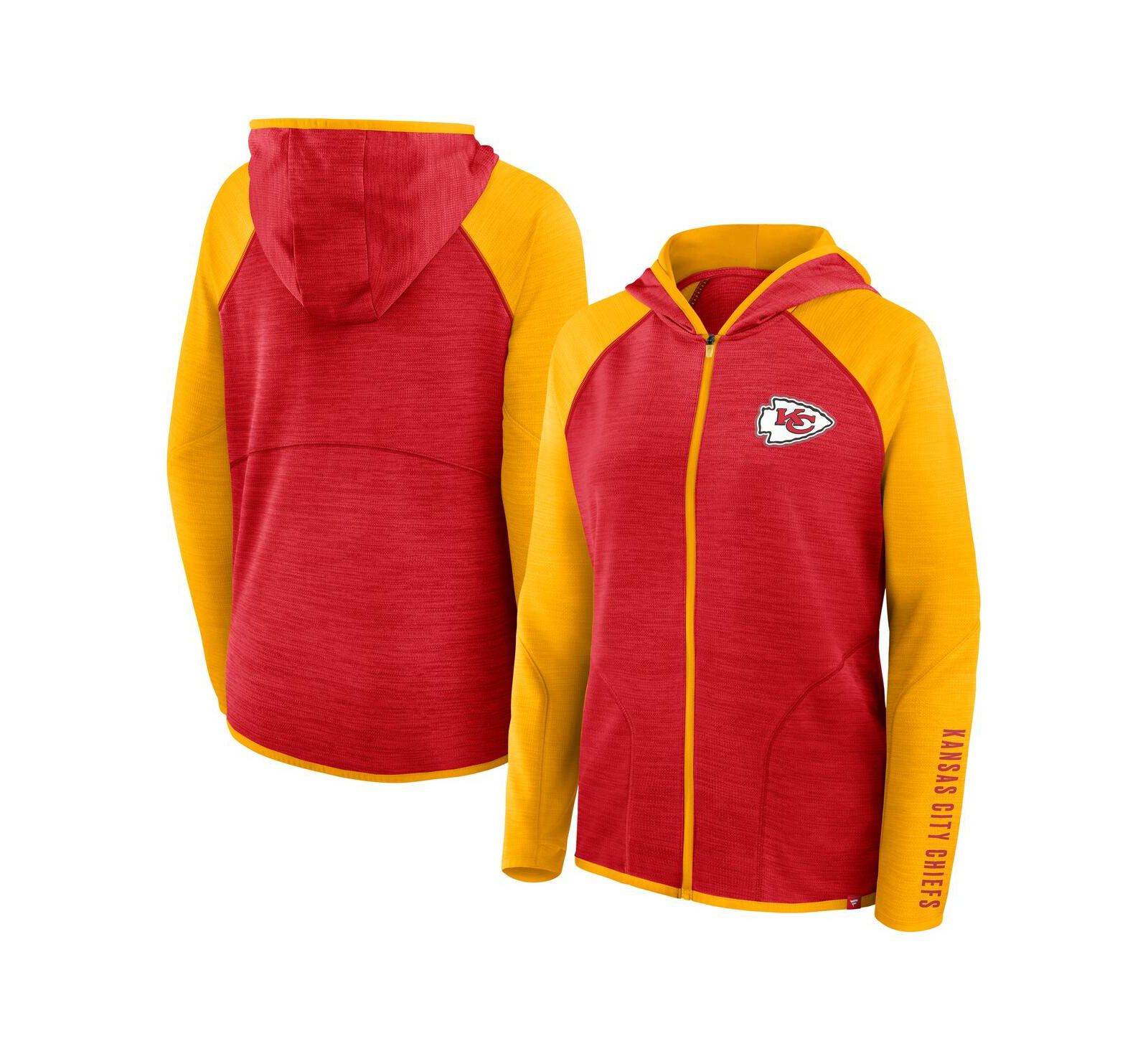 Fanatics Women's Red Kansas City Chiefs Plus Size End Around Pass Full-Zip Hoodie