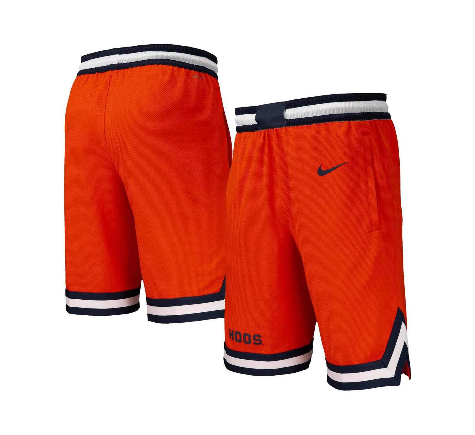 Nike Men's Orange Virginia Cavaliers Dri-FIT Replica Basketball Shorts