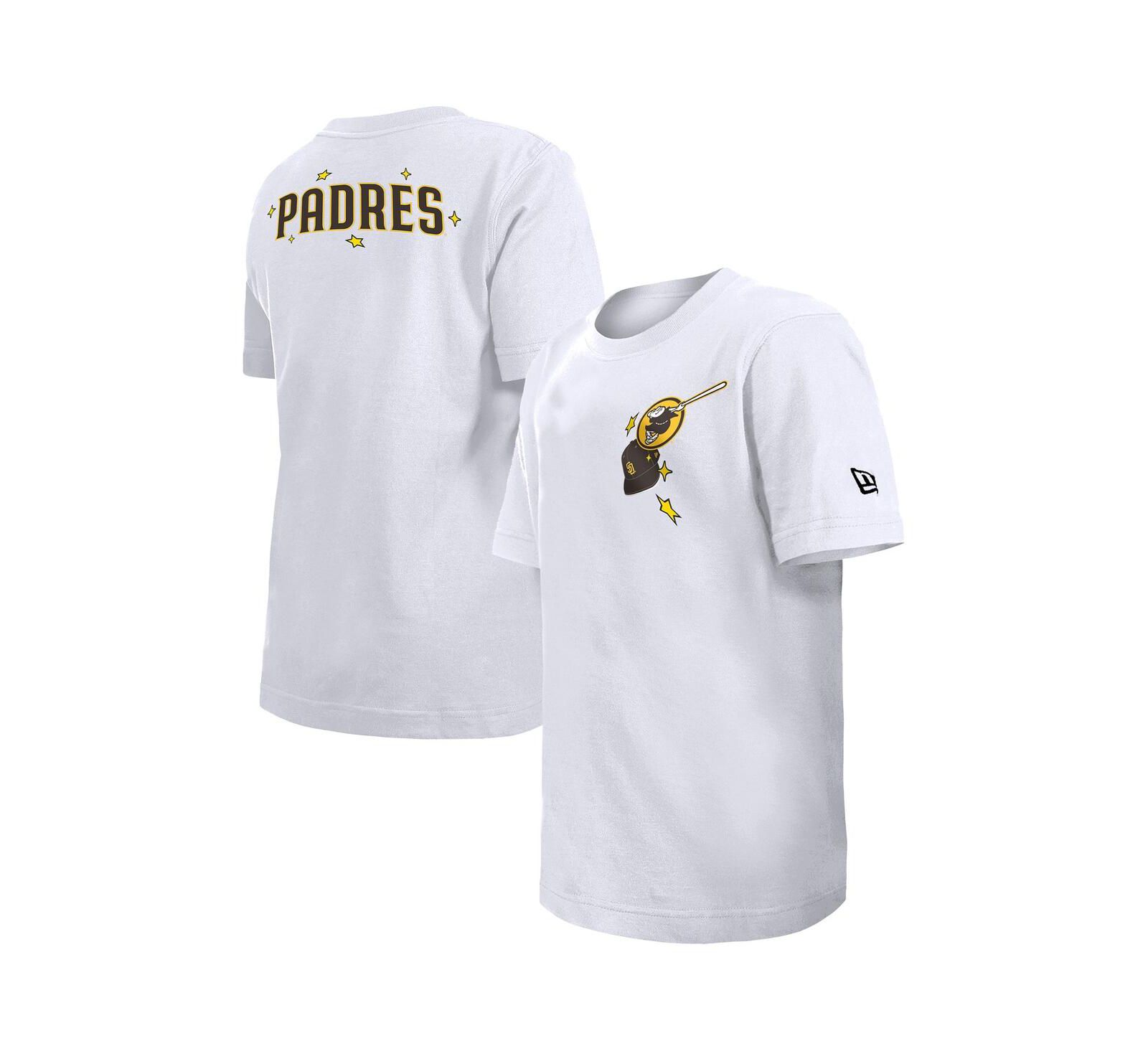New Era Big Boys and Girls White San Diego Padres Stars Cap T-Shirt