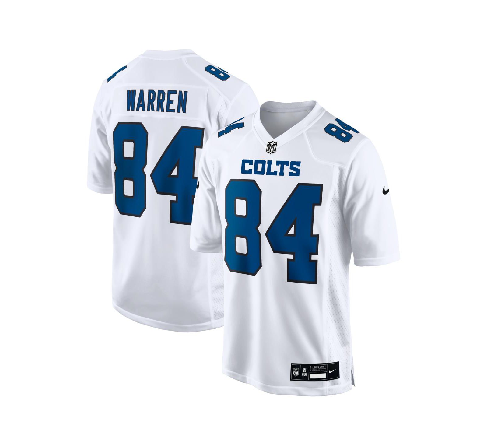 Nike Men's Tyler Warren Tundra White Indianapolis Colts Fashion Game Jersey