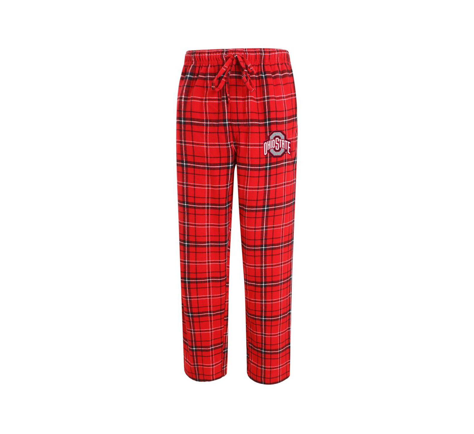 Concepts Sport Men's Scarlet/Black Ohio State Buckeyes Ultimate Flannel Pants