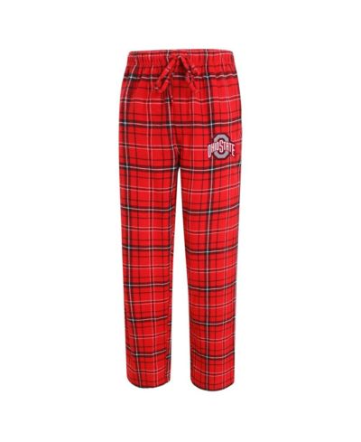 Concepts Sport Мужские фланелевые брюки Concepts Sport Men's Scarlet/Black Ohio State Buckeyes Ultimate Flannel Pants