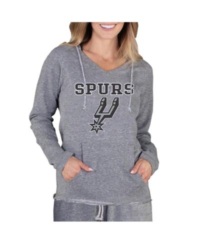 Женский топ Concepts Sport San Antonio Spurs Gray Terry с капюшоном