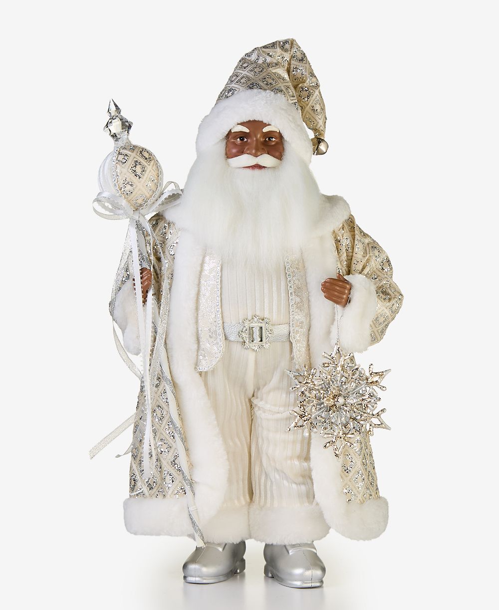 Фигурка Holiday Lane Санта с посохом и снежинкой, эксклюзив Macy's