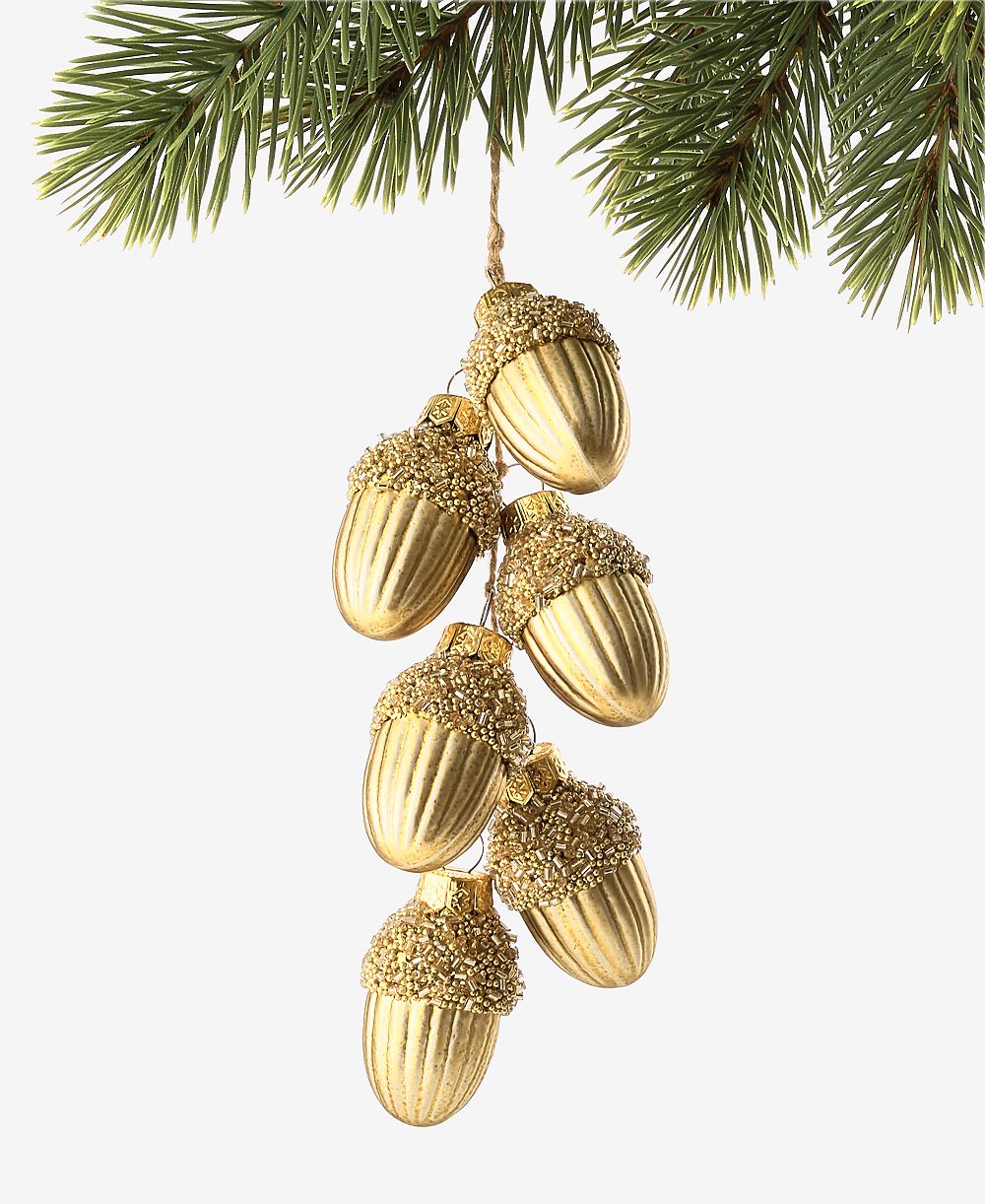 Украшение Holiday Lane Cozy Cabin Acorn Cluster Ornament, эксклюзив Macy's