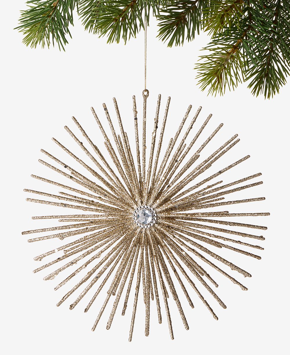 Holiday Lane елочная игрушка Gilded Glamour Plastic Starburst Ornament, эксклюзив Macy's